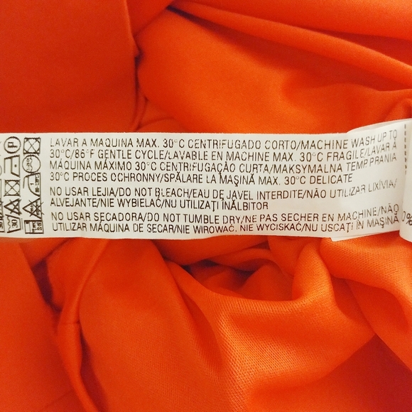 Zara Trafaluc Orange Sleeveless VNeck Shea… - Picture 6 of 7